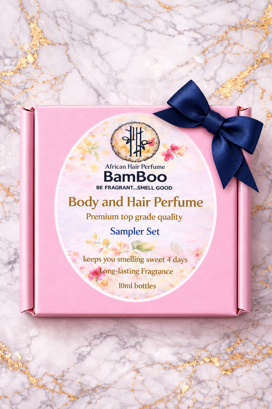 African Hair perfume. Sampler Set of our "BEST SELLERS"
